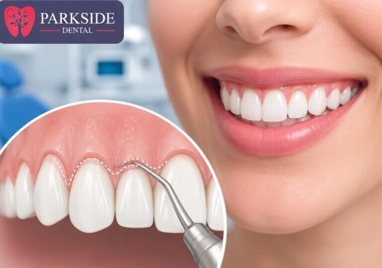 Gum contouring, gingivectomy and crown lengthening at ParkSide Dental in Brooklyn, NY