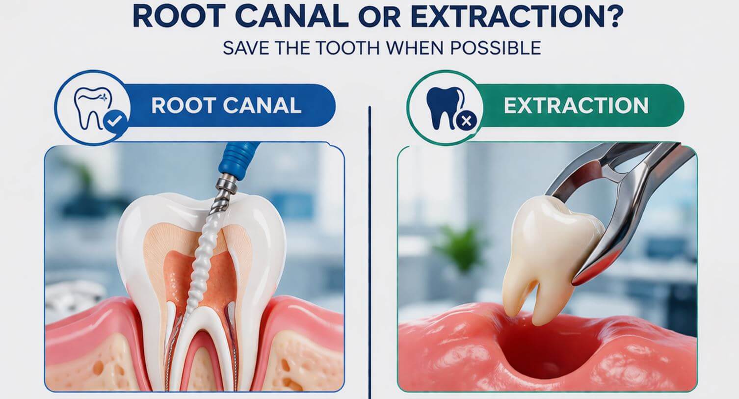 Is It Better to Pull a Tooth or Get a Root Canal? Pull a Tooth vs. Root Canal: Which is Better?